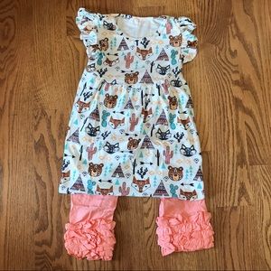 New Ruffle Capri Legging Outfit